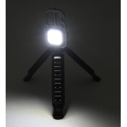 Linterna multifunción recargable con soporte LED/USB-C 400 mAh