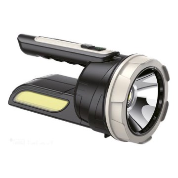Linterna recargable LED 2xLED/3W/5V 210 lm 1200 mAh negra