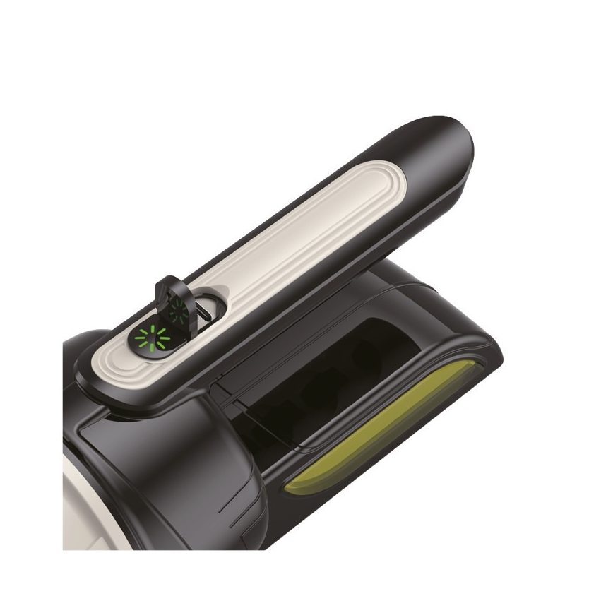 Linterna recargable LED 2xLED/3W/5V 210 lm 1200 mAh negra