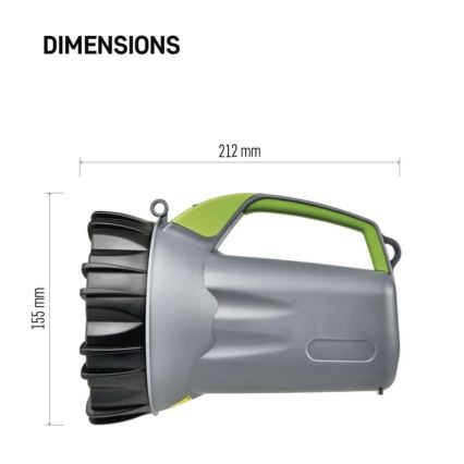 Linterna recargable LED/3,7V 4000 mAh
