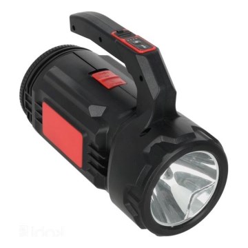 Linterna recargable LED/5V 500 lm 1200 mAh negra