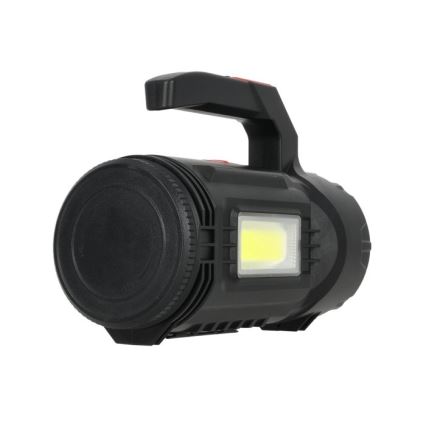 Linterna recargable LED/5V 500 lm 1200 mAh negra