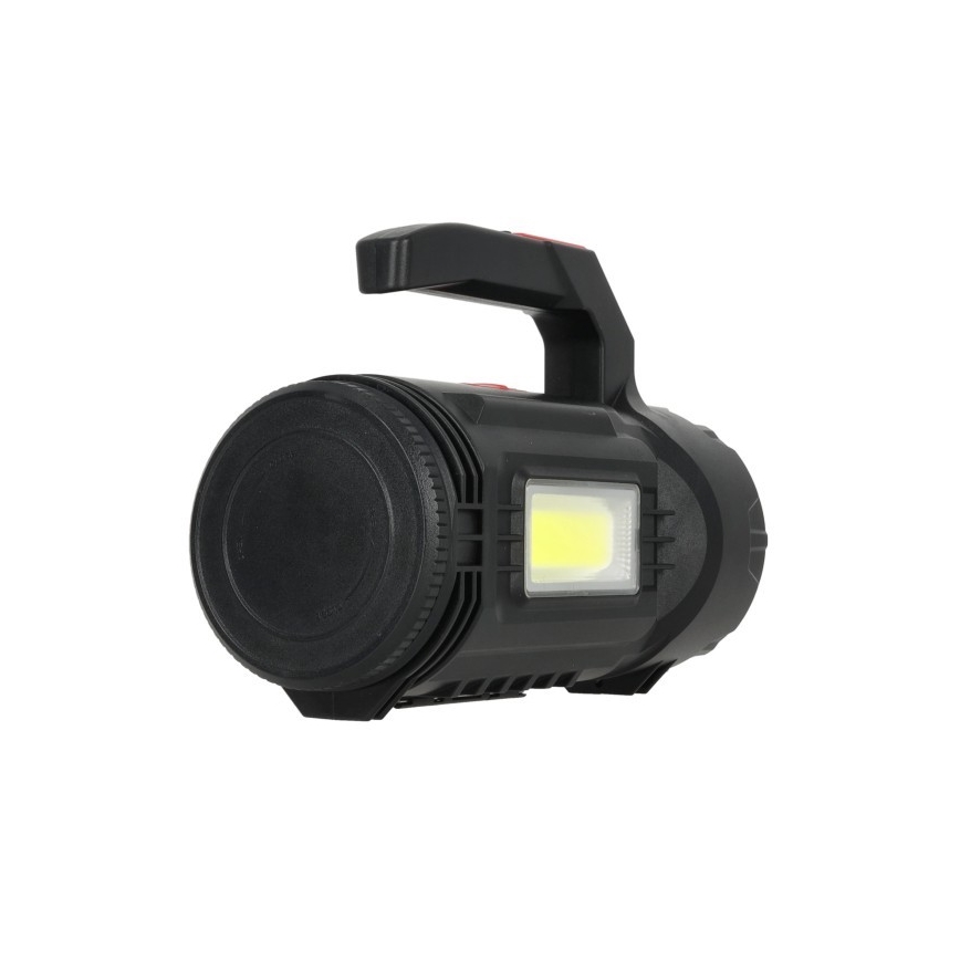 Linterna recargable LED/5V 500 lm 1200 mAh negra