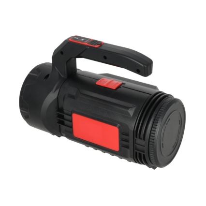 Linterna recargable LED/5V 500 lm 1200 mAh negra