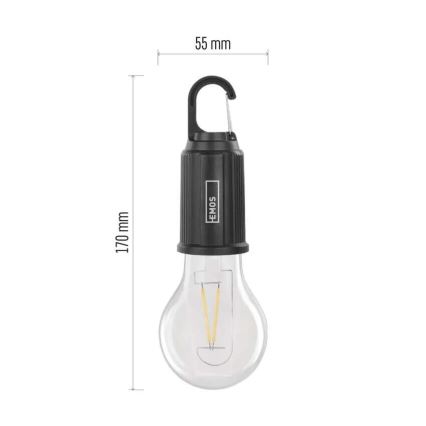 Linterna recargable LED con puerto USB, IP44, 90 lm, 400 mAh