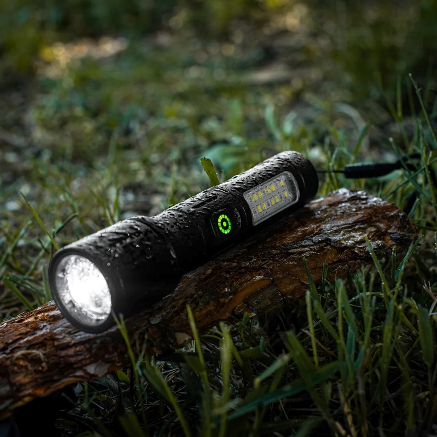 Linterna recargable LED regulable con luz roja LED/5W/5V IPX4 260 lm 2000 mAh