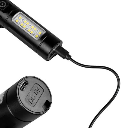 Linterna recargable LED regulable con luz roja LED/5W/5V IPX4 260 lm 2000 mAh