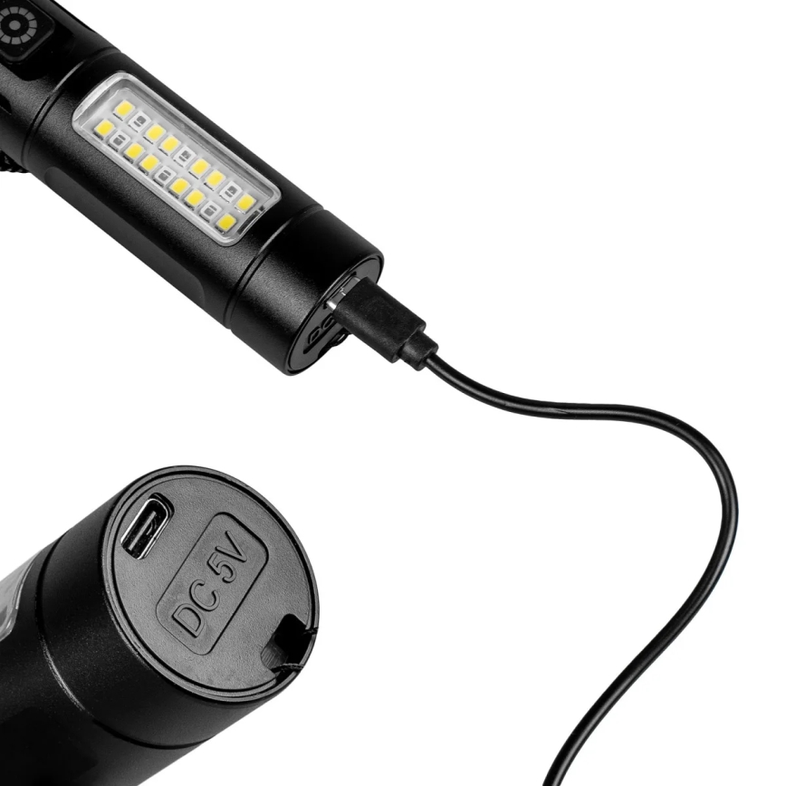 Linterna recargable LED regulable con luz roja LED/5W/5V IPX4 260 lm 2000 mAh