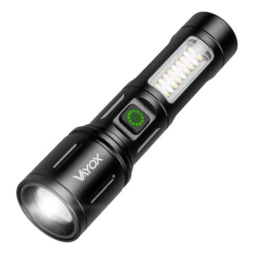 Linterna recargable LED regulable con luz roja LED/5W/5V IPX4 260 lm 2000 mAh