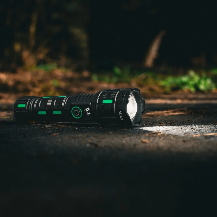 Linterna recargable LED regulable con función de powerbank — 20W/5V IP44 1200 lm 5000 mAh