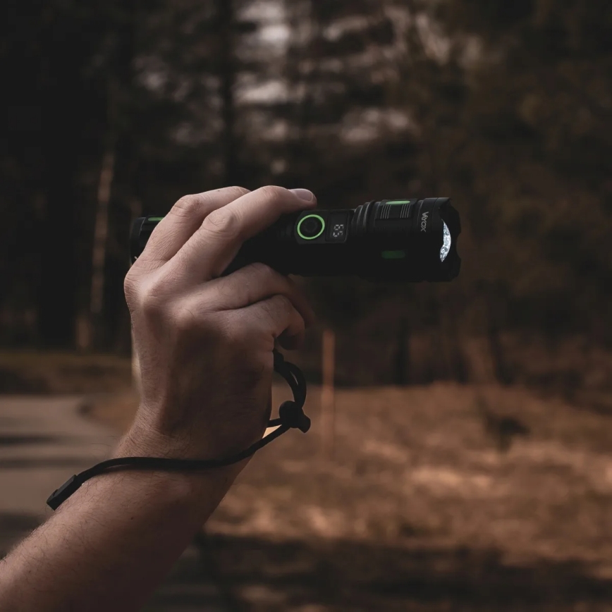 Linterna recargable LED regulable con función de powerbank — 20W/5V IP44 1200 lm 5000 mAh