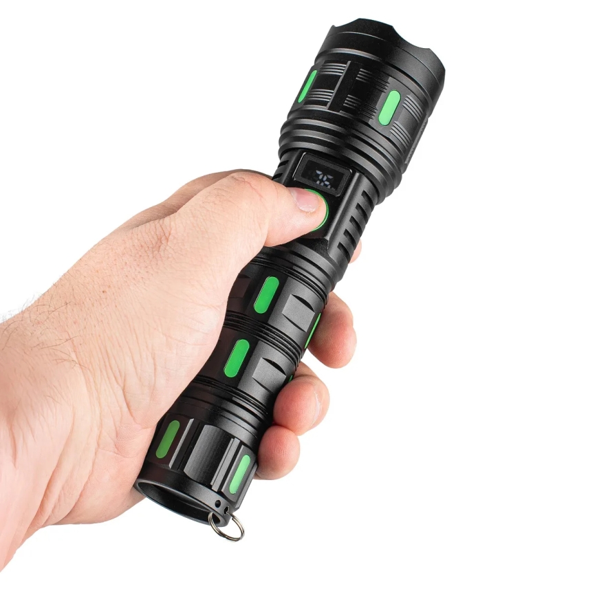 Linterna recargable LED regulable con función de powerbank — 20W/5V IP44 1200 lm 5000 mAh