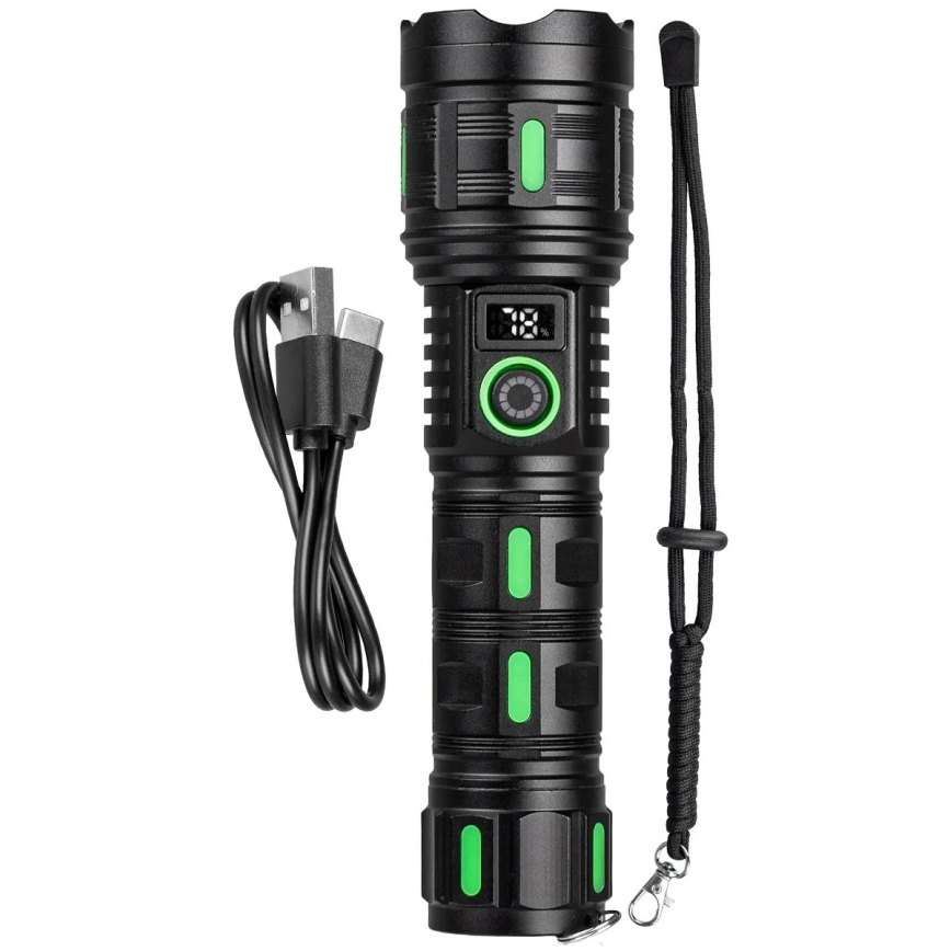 Linterna recargable LED regulable con función de powerbank — 20W/5V IP44 1200 lm 5000 mAh