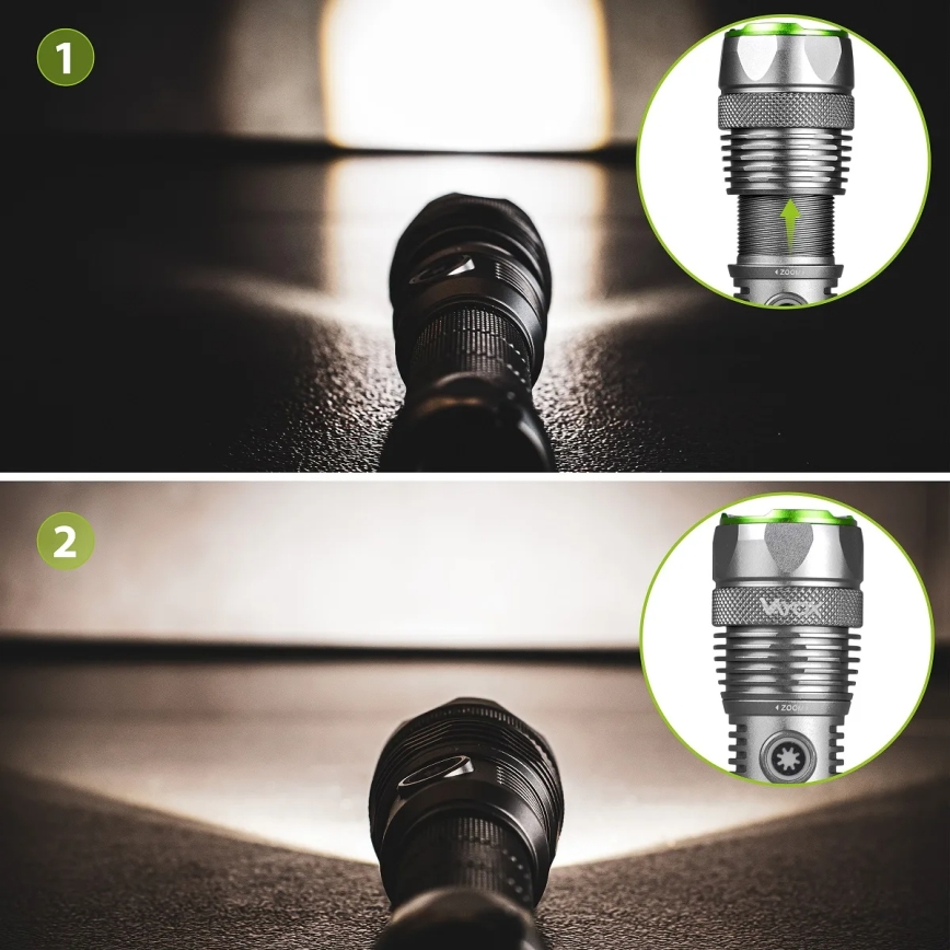 Linterna recargable LED atenuable con función de powerbank LED/30W/5V IPX7 3000 lm 4000 mAh