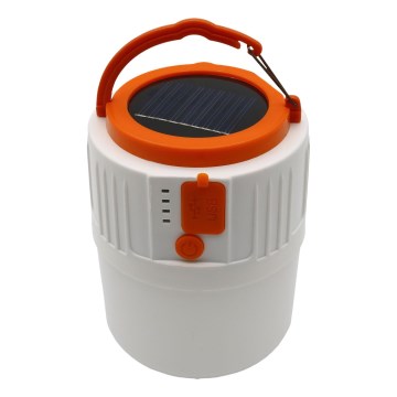 Linterna solar recargable LED regulable con función de power bank K1 LED/3W/3.7V 7000K IPX4 3200 mAh blanco