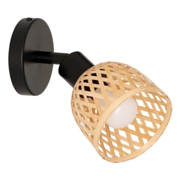 LIO 1xE27/25W/230V bambus - nástěnné bodové svítidlo Atmosphera