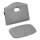 Lionelo - Acolchado para trona infantil FLORIS CUSHION Gris Piedra