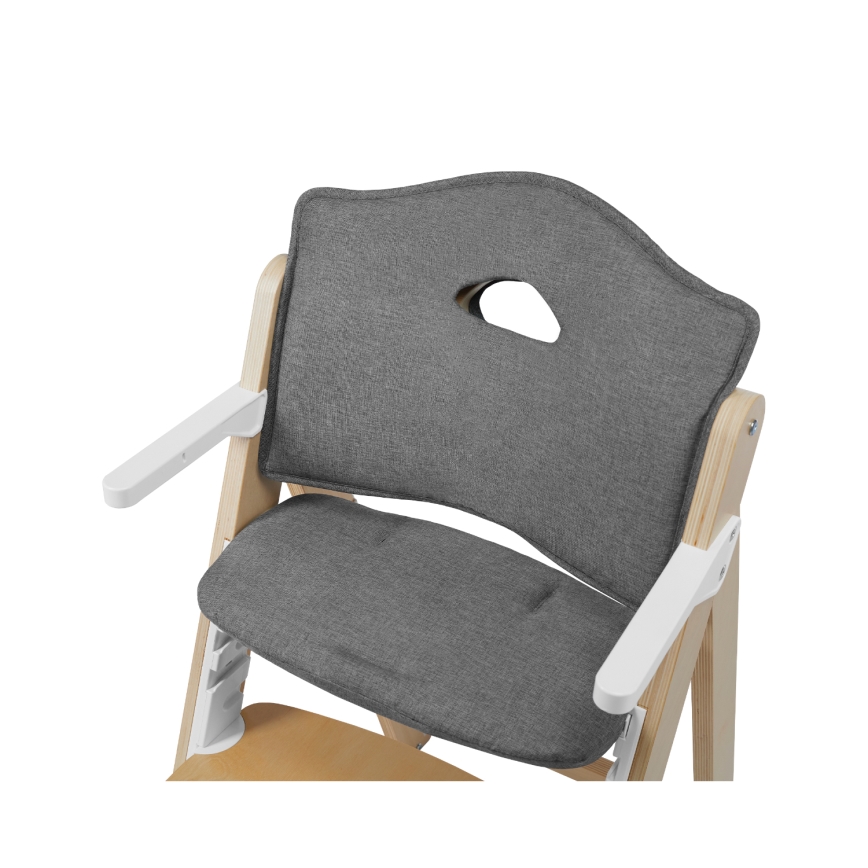 Lionelo - Acolchado para trona infantil FLORIS CUSHION Gris Piedra