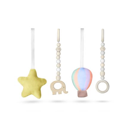 Lionelo - Alfombra de juego infantil con arco de madera ANIS