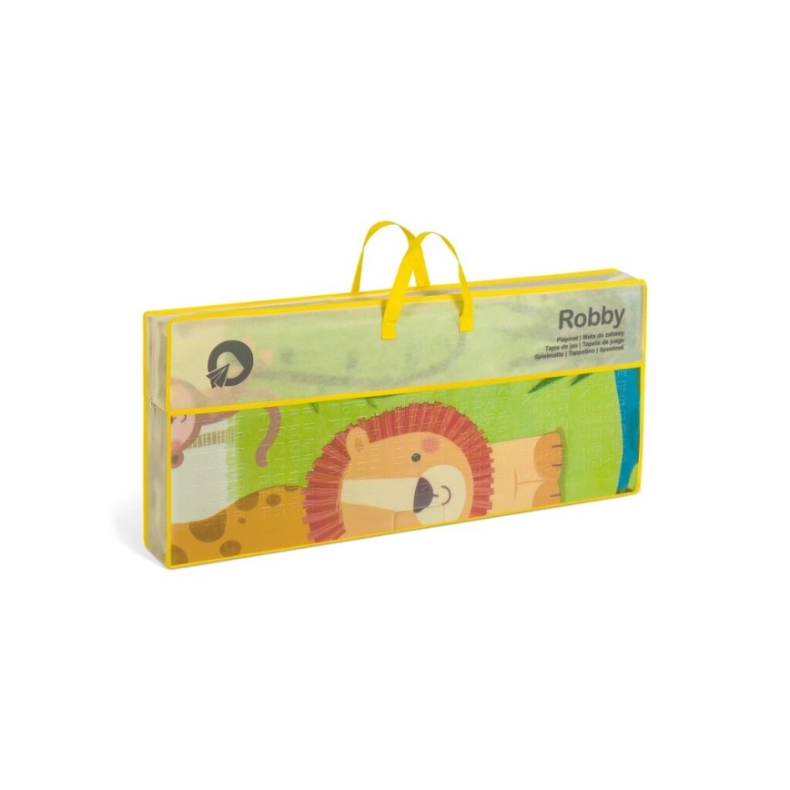 Lionelo - Alfombra de juegos infantil ROBBY
