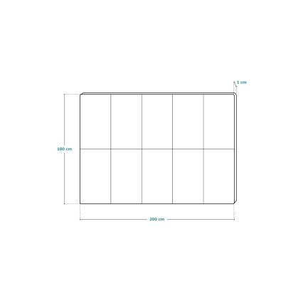 Lionelo - Alfombra de juegos infantil ROBBY