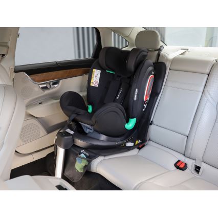 Lionelo - Alfombrilla protectora para silla de coche SIKKER Negro carbono