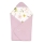 Lionelo - Arrullo para silla de coche TRAVEL SWADDLE 90x90 cm Rosa floral