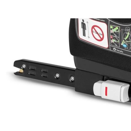 Lionelo - Asiento elevador para coche LUUK FIX i-Size 125-150 cm negro/gris