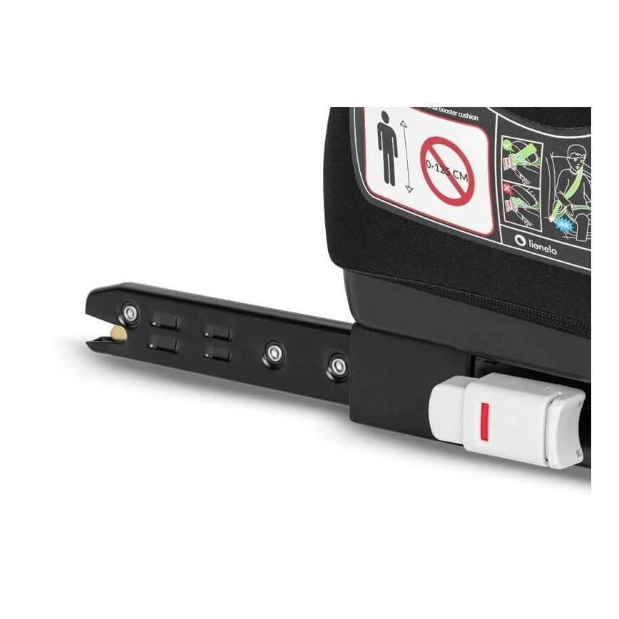 Lionelo - Asiento elevador para coche LUUK FIX i-Size 125-150 cm negro/gris