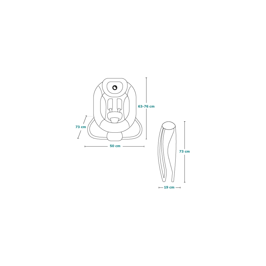 Lionelo - Balancín vibrador para bebés Con una melodía PASCAL gris