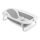 Lionelo - Bañera plegable para bebé con termómetro BABY BUBBLE 2x LR44 Gris paloma