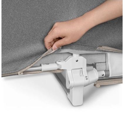 Lionelo - Barandilla de seguridad para cama LORA gris oscuro