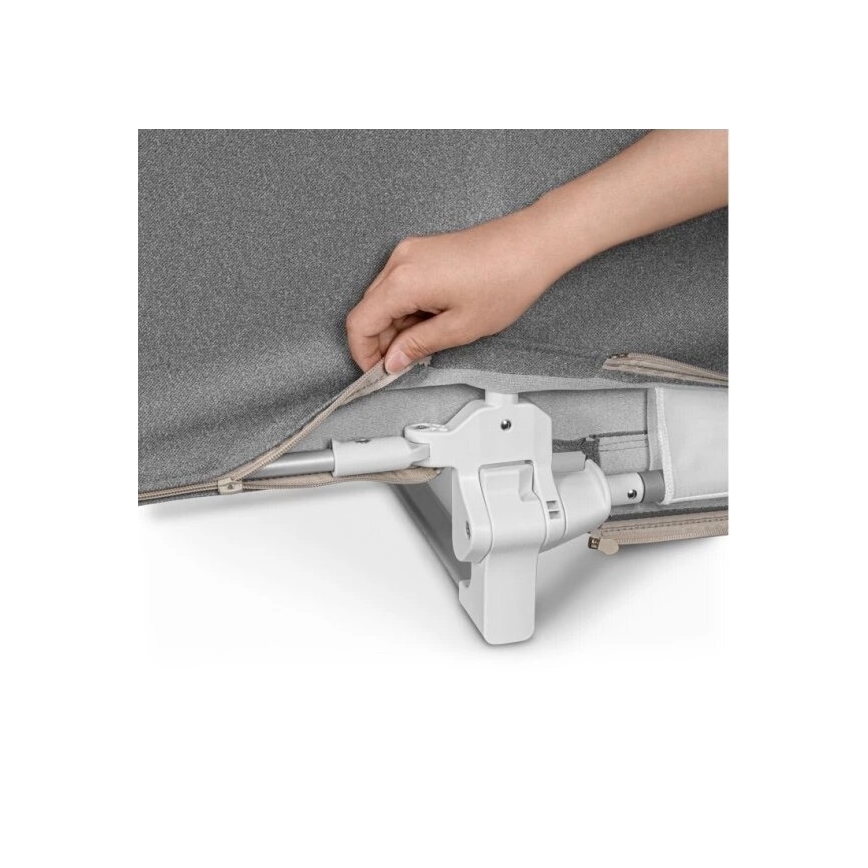 Lionelo - Barandilla de seguridad para cama LORA gris oscuro