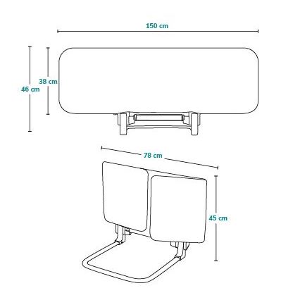 Lionelo - Barandilla de seguridad para cama LORA XL gris