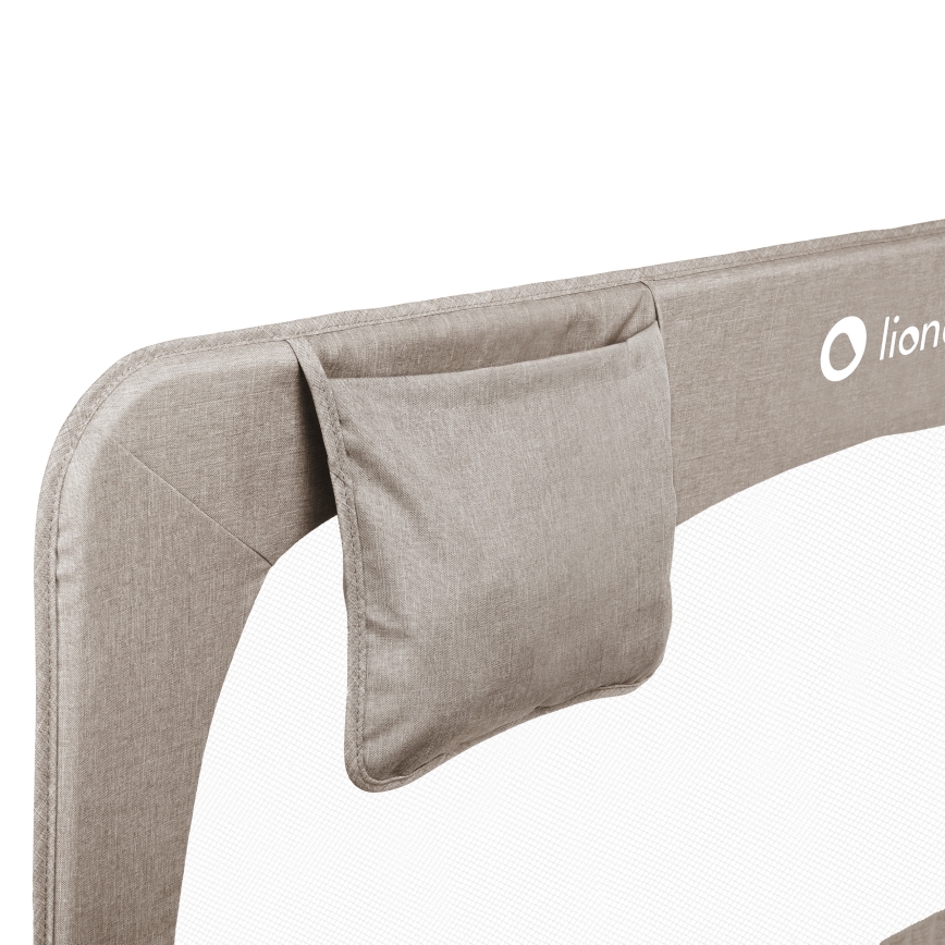 Lionelo - Barrera de seguridad para cama HANNA Beige Melange