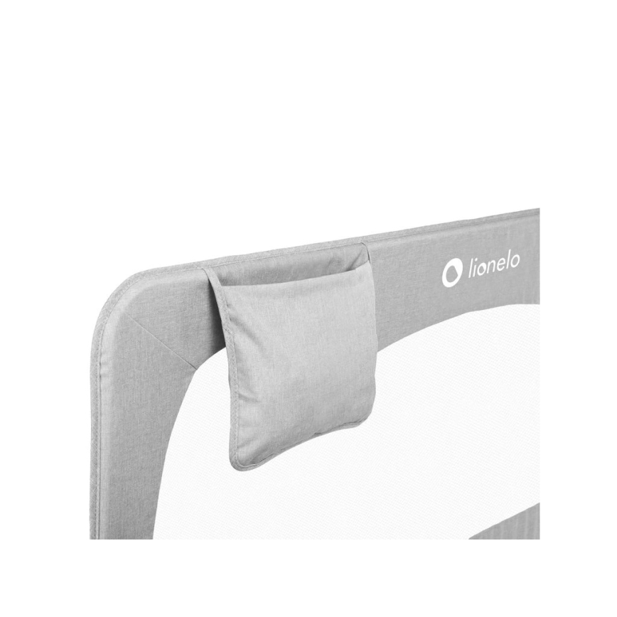 Lionelo - Barrera de seguridad para cama HANNA Gris Melange