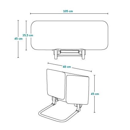 Lionelo - Barrera de seguridad para cama LORA gris
