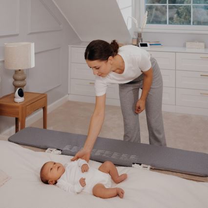 Lionelo - Barrera de seguridad para cama LORA XL gris oscuro