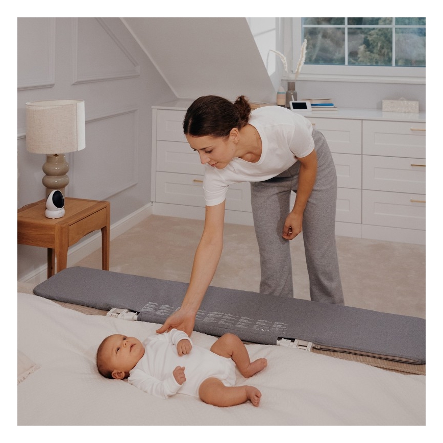 Lionelo - Barrera de seguridad para cama LORA XL gris oscuro