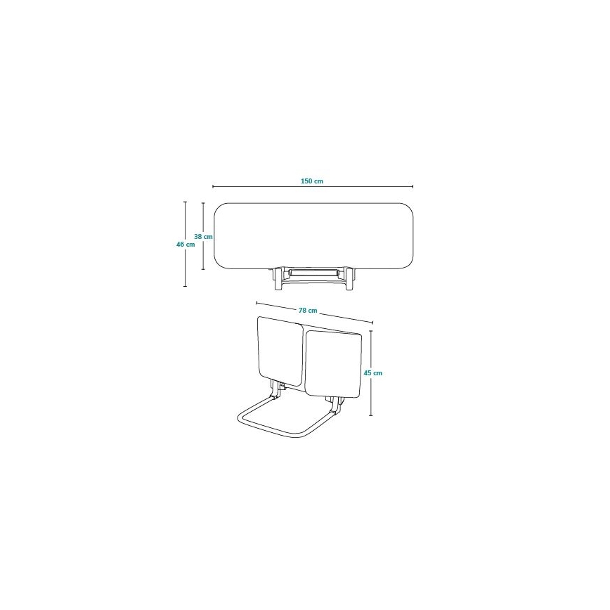 Lionelo - Barrera de seguridad para cama LORA XL gris oscuro