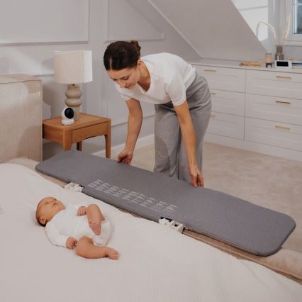 Lionelo - Barrera de seguridad para camas LORA XL gris oscuro