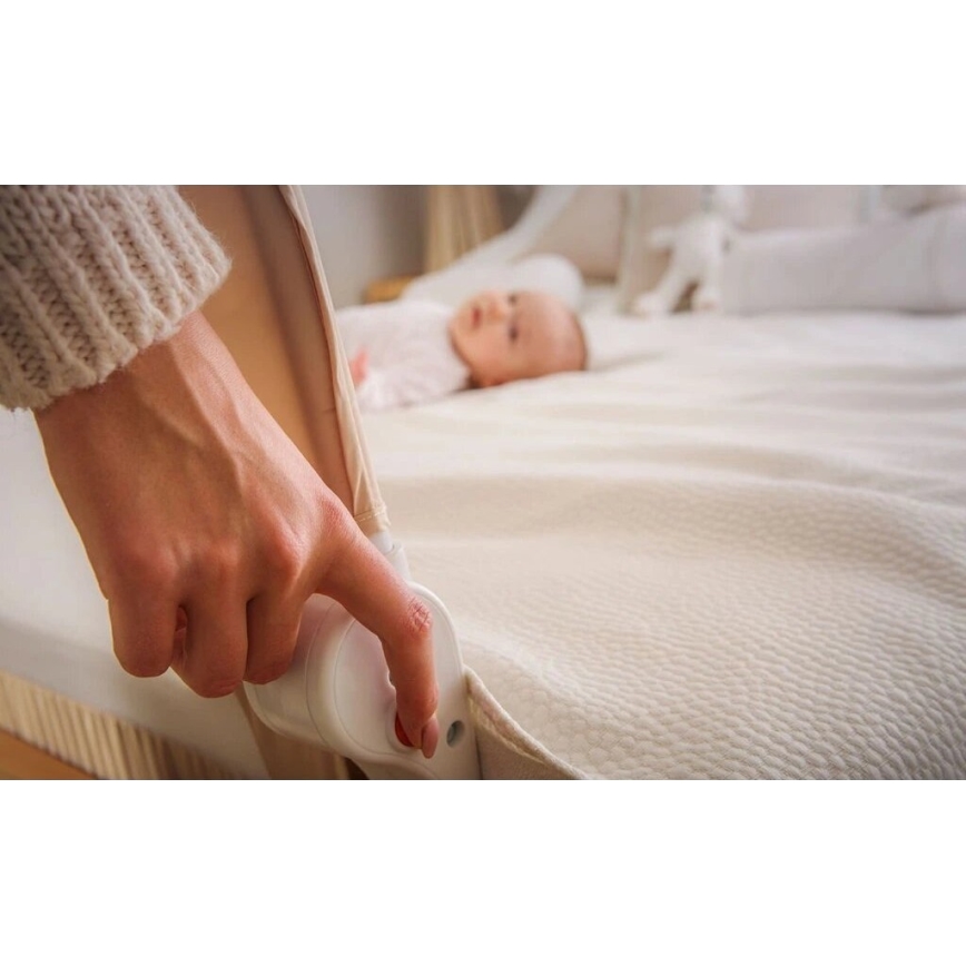 Lionelo - Barrera de seguridad para la cama EVA gris