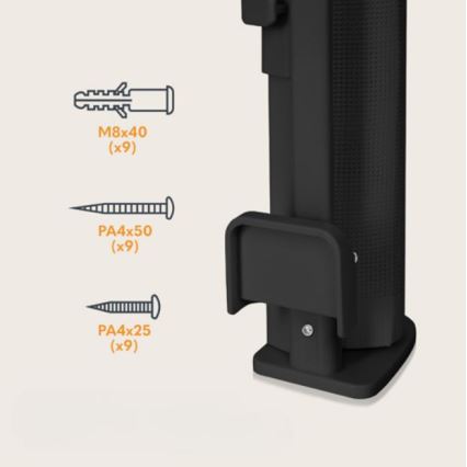 Lionelo - Barrera de seguridad THEA negra