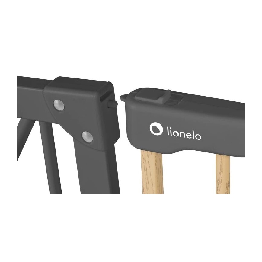 Lionelo - Barrera de seguridad TRUUS SLIM negra/beige