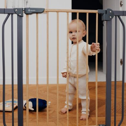 Lionelo - Barrera de seguridad TRUUS SLIM negra/marrón