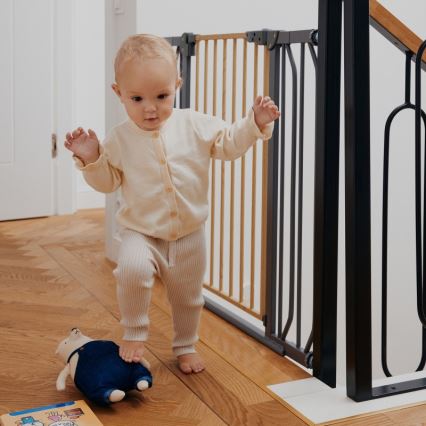 Lionelo - Barrera de seguridad TRUUS SLIM negro/marrón