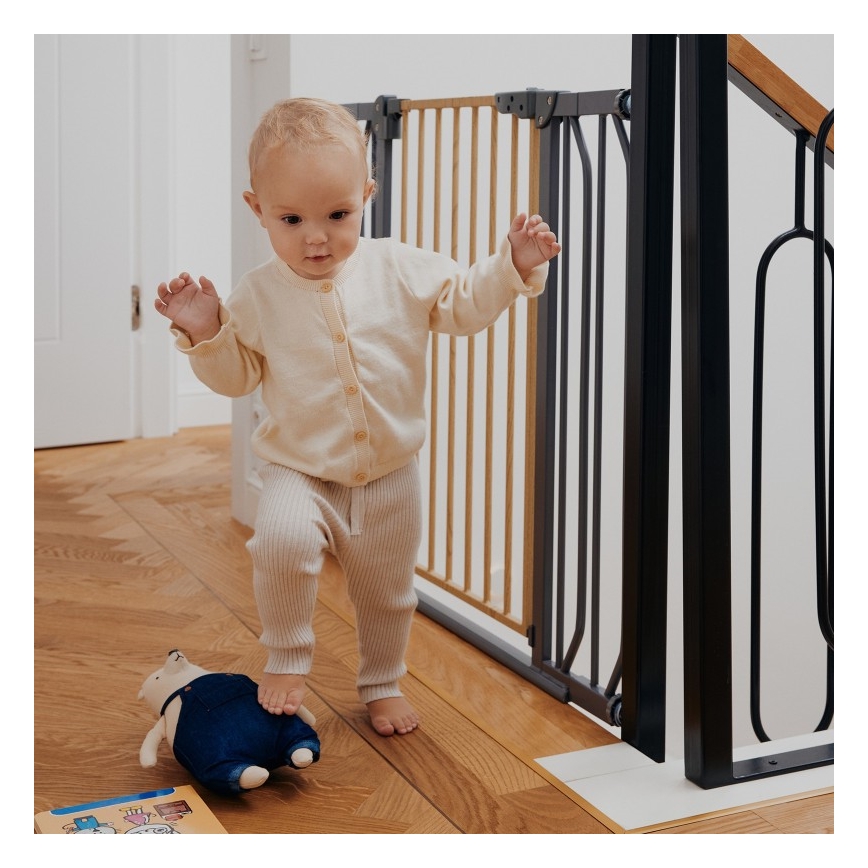 Lionelo - Barrera de seguridad TRUUS SLIM negro/marrón