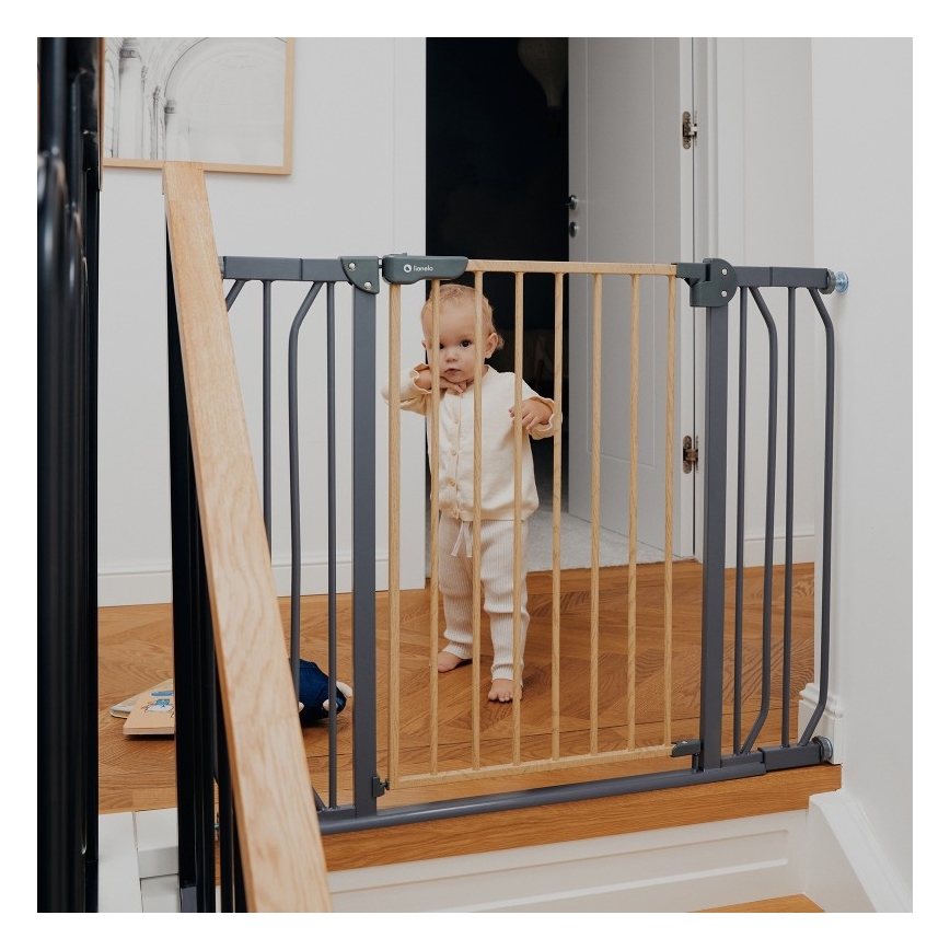 Lionelo - Barrera de seguridad TRUUS SLIM negro/marrón