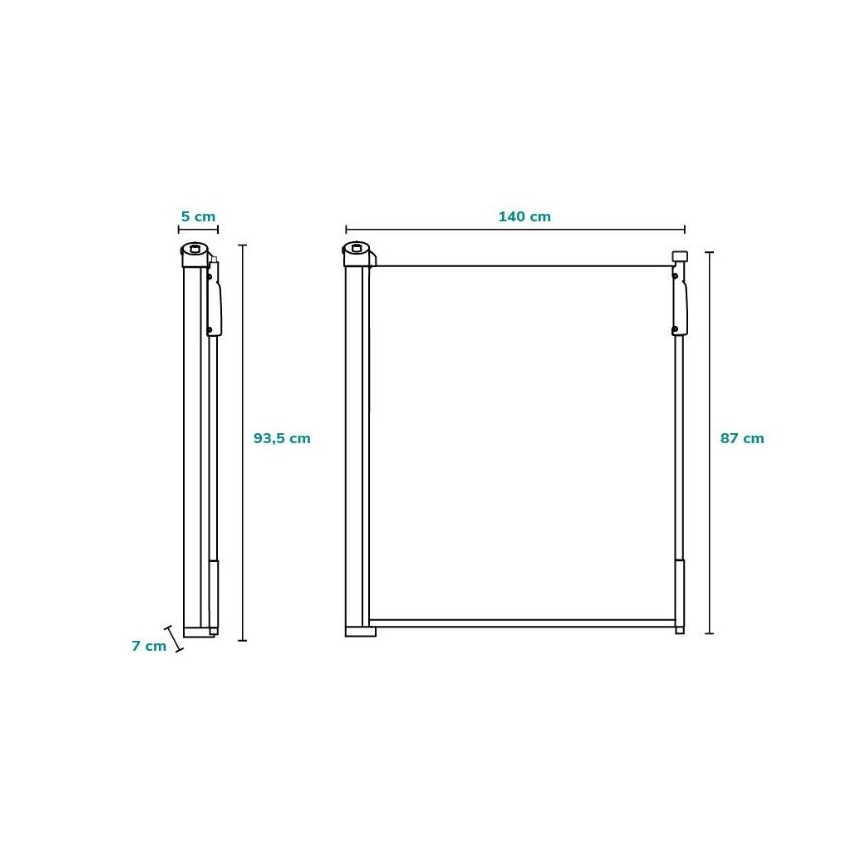 Lionelo - Barrera de seguridad TULIA negra