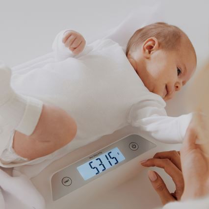 Lionelo - Báscula para bebés BABYBALANCE 3xAAA